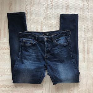 The Kooples  Dark Wash Fitted Denim Jeans